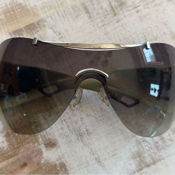 CHRISTIAN DIOR Diorito 1 Y2K Rimless Shield Sunglasses 😎 - Picture 1 of 6